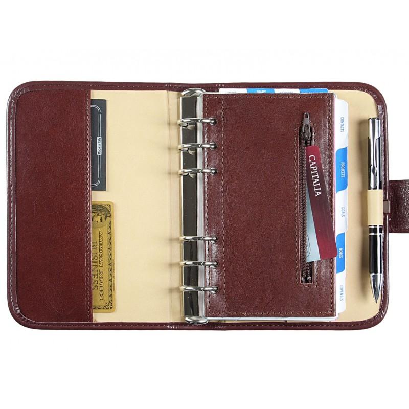 Elegancki organizer kalendarz i planer wykonany z naturalnej skóry