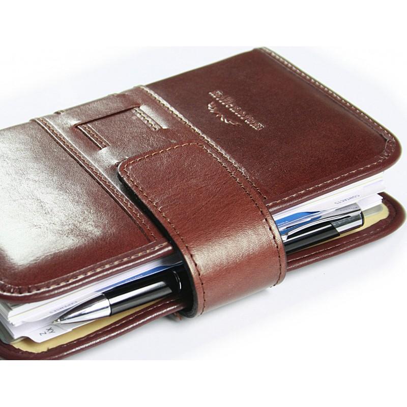 Elegancki organizer kalendarz i planer wykonany z naturalnej skóry